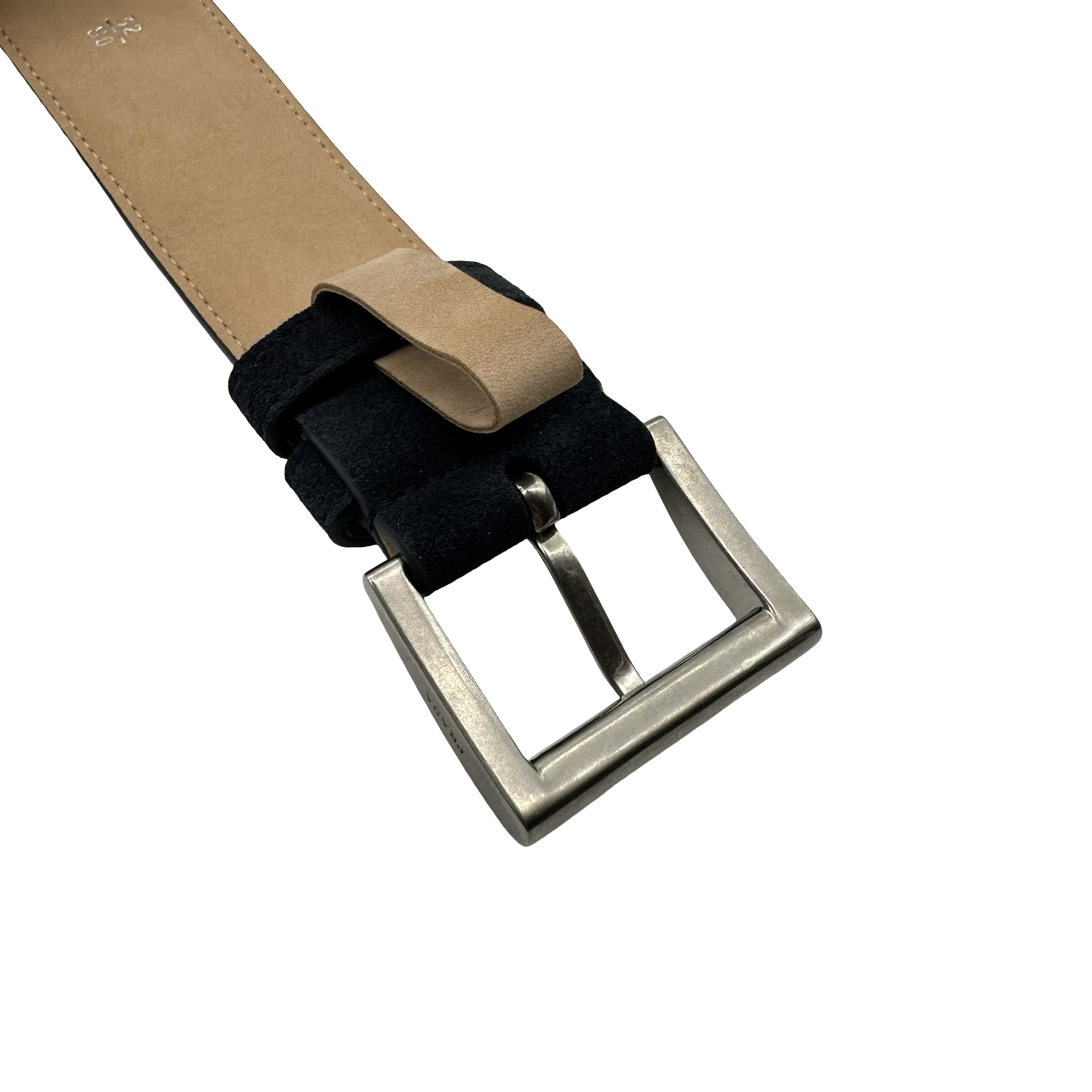 Prada Navy Suede Belt