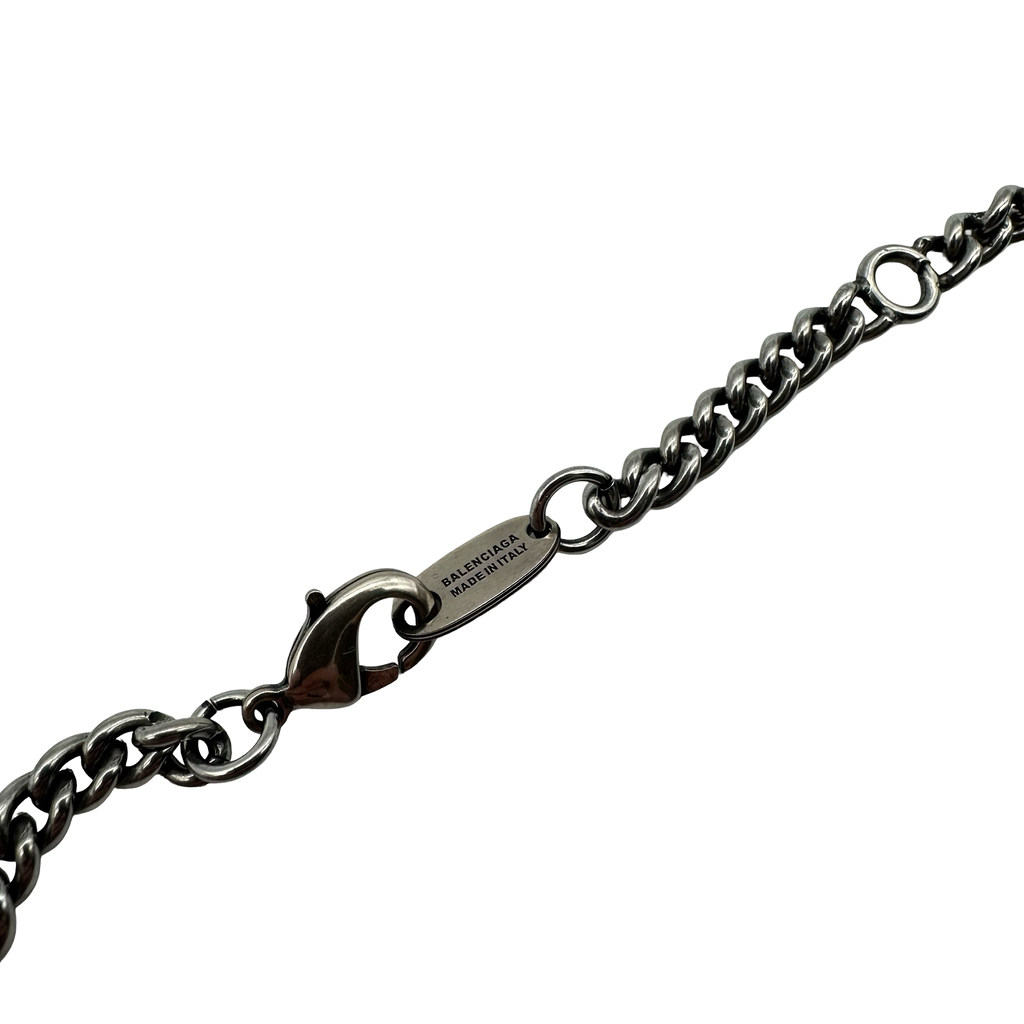 Balenciaga Metal Logo Necklace