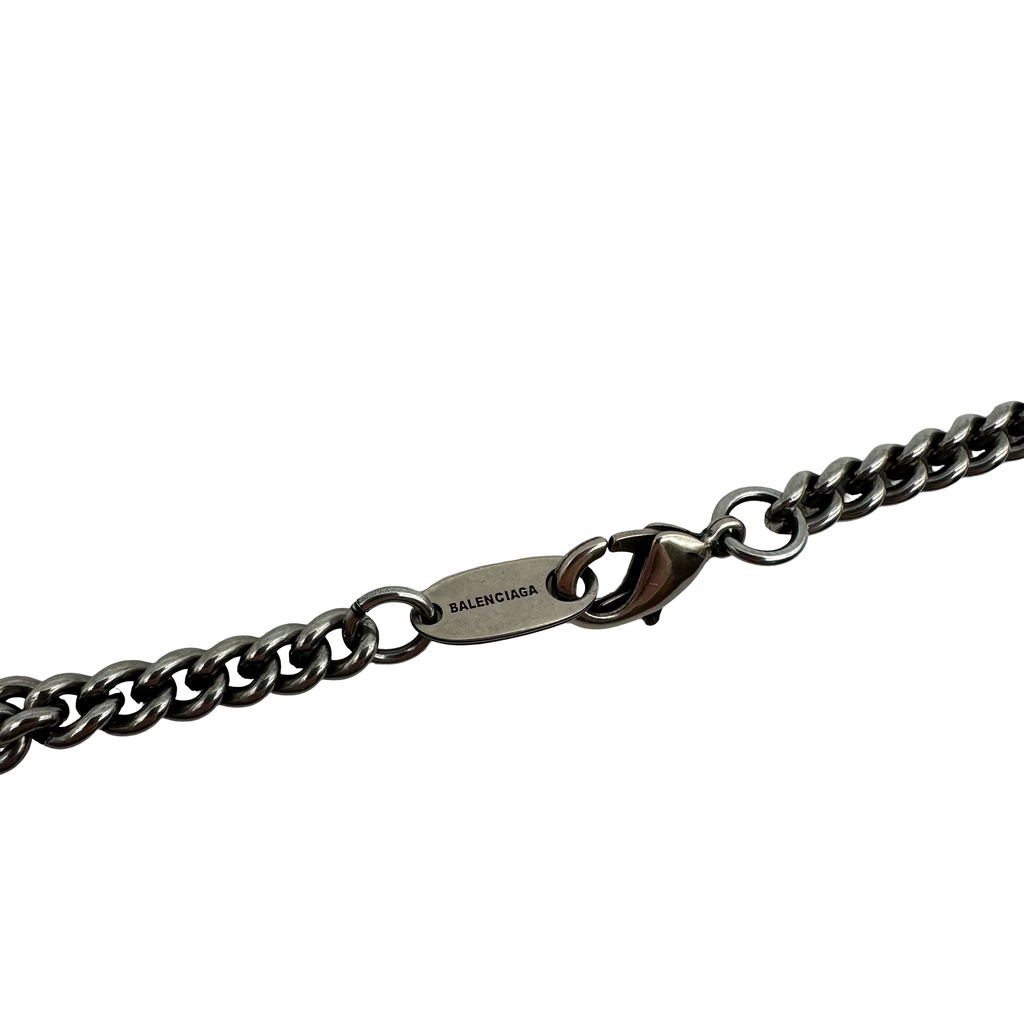 Balenciaga Metal Logo Necklace