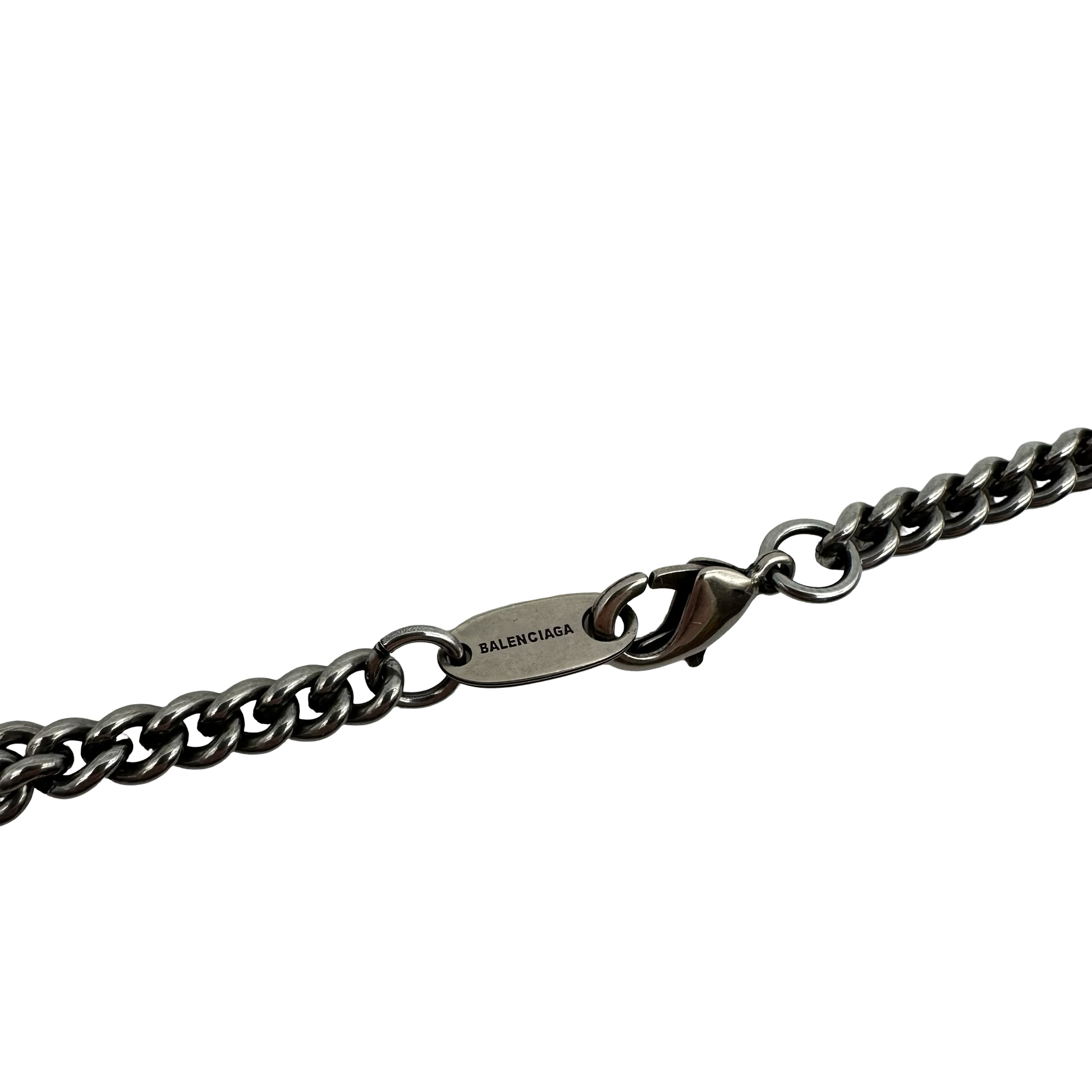 Balenciaga Metal Logo Necklace