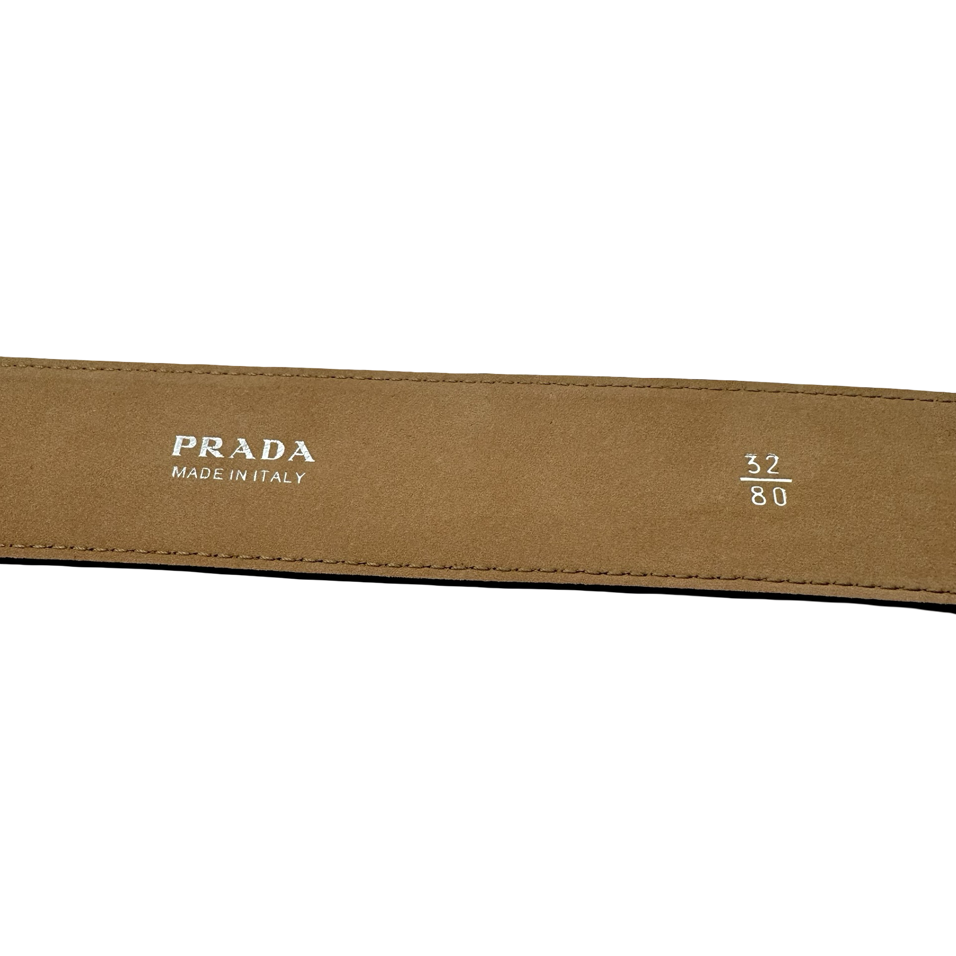 Prada Navy Suede Belt