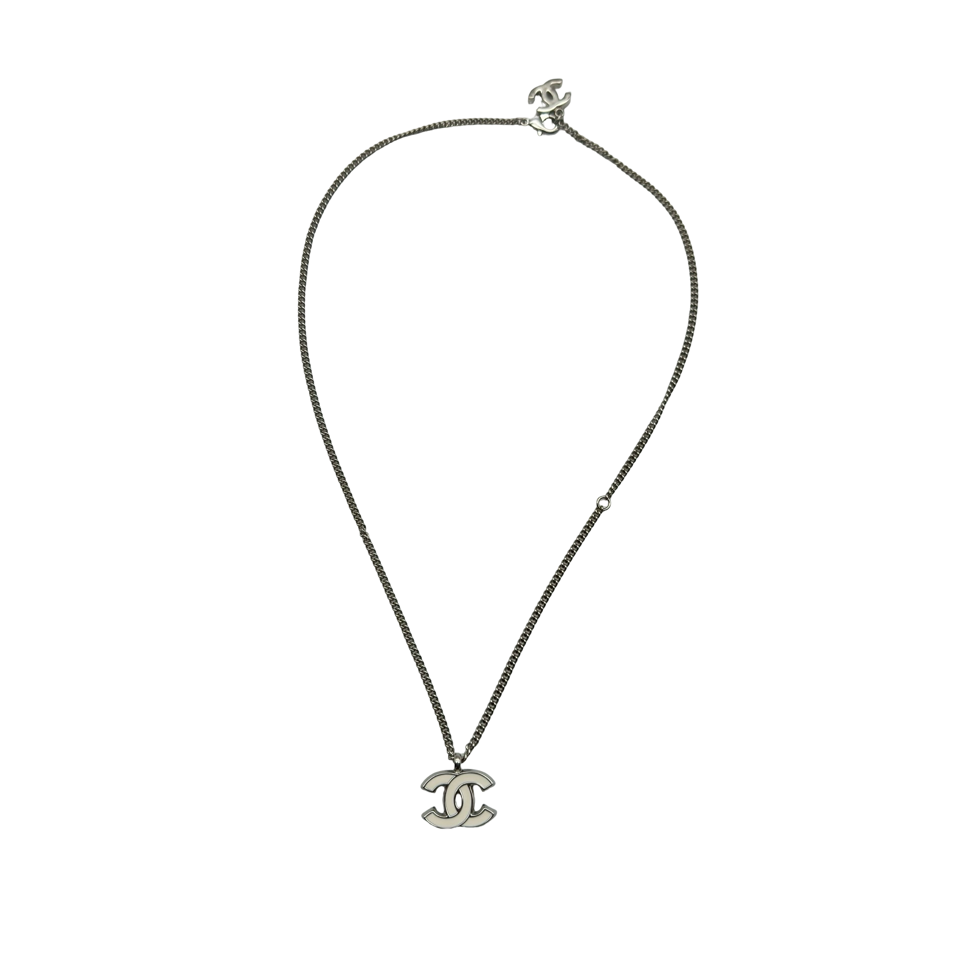 Chanel Vintage CC Logo Necklace